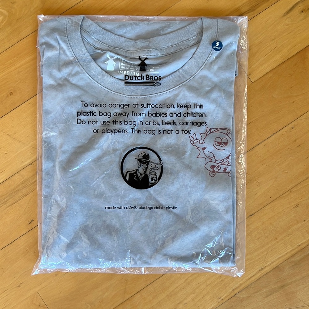 Men’s Dutch Bros Tee New In Bag